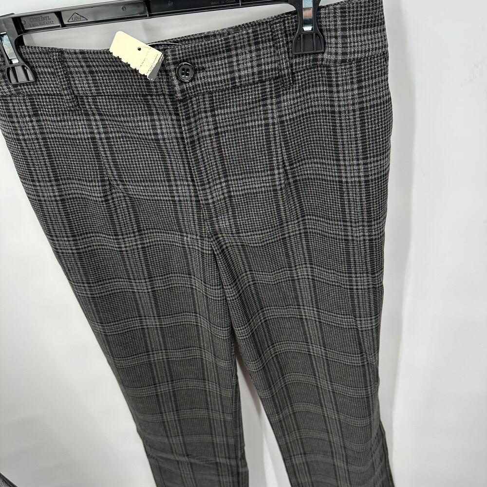 SANCTUARY NWT Evereve Chcarcoal Plaid Soho Trouser Pant // 28 - Picture 8 of 11